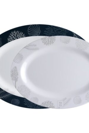 LIVING - OVAL SERVING PLATTERS - Set 2 pc.
