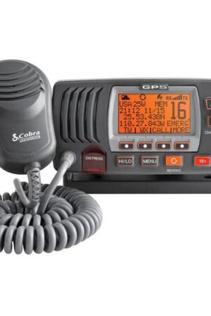 Cobra F77 Fixed VHF Marine Radio with GPS - Grey