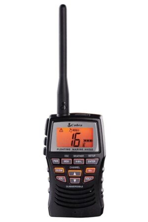Cobra HH150 floating waterproof Handheld VHF Marine Radio