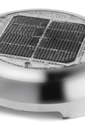 Day/Night Plus Solar Vent, 3" (7.62 cm) Stainless Steel