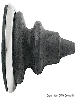 SS ring nut with black Dutral bellow (x1)