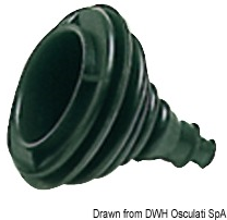 Fairlead bellow, black rubber (x1)