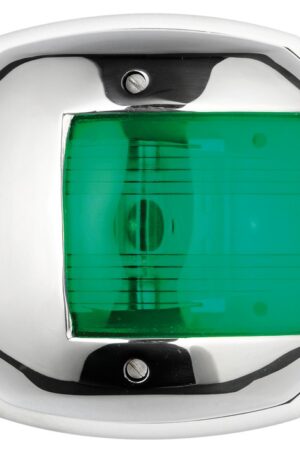 Maxi 20 Navigation Lights Made of Mirror-Polished AISI316 Stainless Steel-112,5° right green