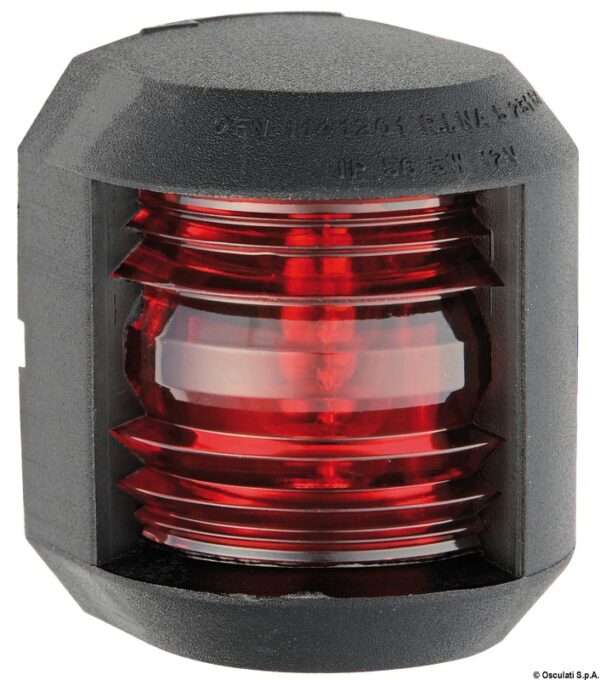 Utility Compact Navigation Lights-112,5° left red-Black