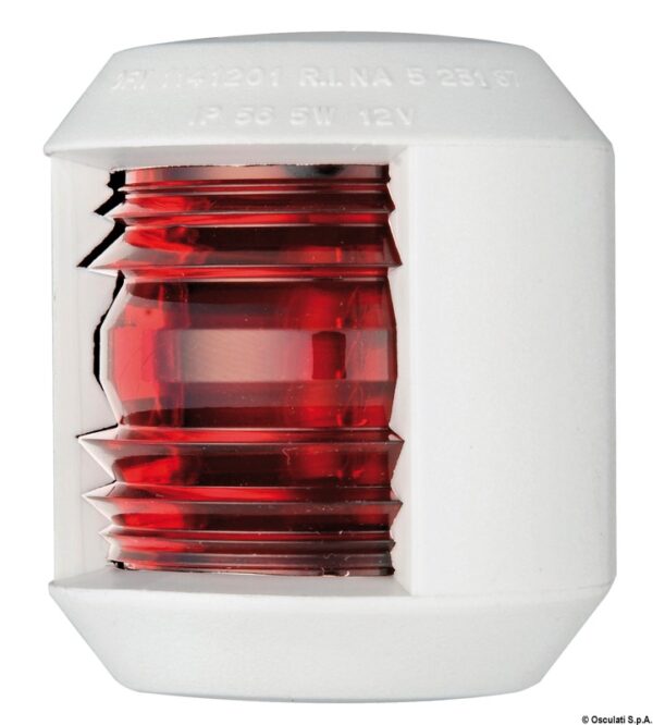 Utility Compact Navigation Lights-112,5° left red-White