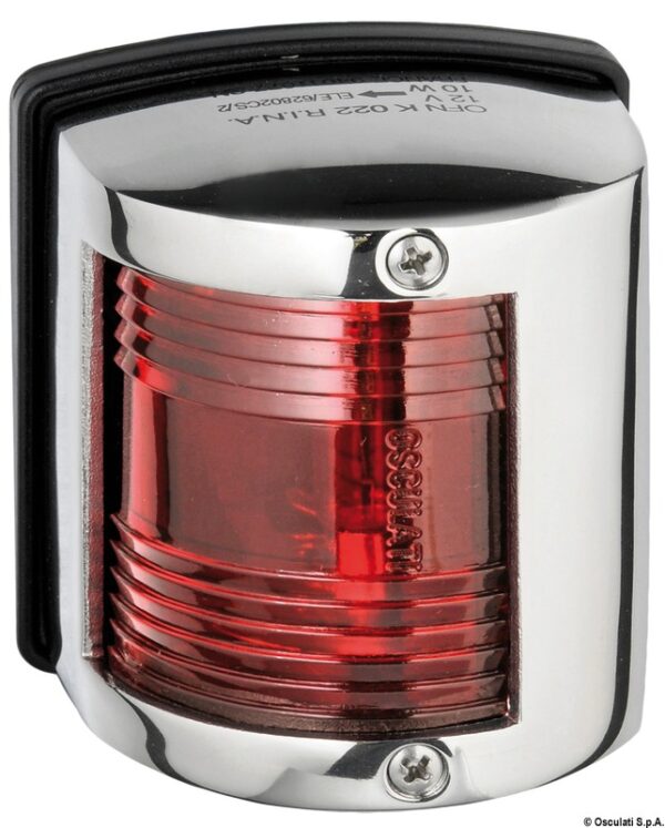 Utility 85 Navigation Lights Made of Stainless Steel-112,5° left red