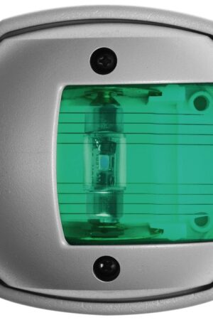 Compact 12 LED Navigation Lights-112,5° right green-Grey RAL 7042