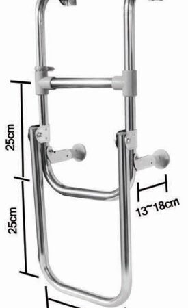 Stainless Steel Folding Boarding Ladders (AISI 316)-2 + 1 Step