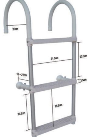 Aluminium Anti-Slip Boarding Ladders-3 Step