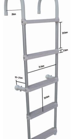 Aluminium Anti-Slip Boarding Ladders-5 Step