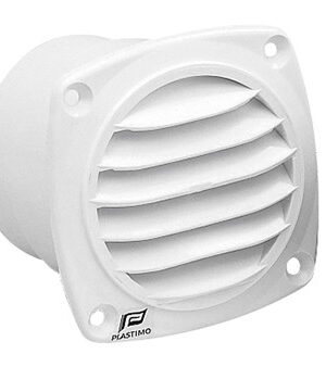 Round Vents + Flange (White)-Ø 70 - 82 x 82 mm