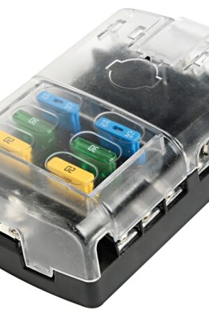 Polycarbonate Fuse Holder Box 6 Seats (x1)