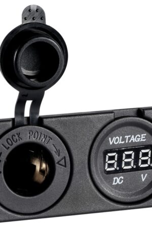 Digital Voltmeter and Power Outlet Recess Mounting