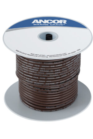 Tinned Copper Wire - 250ft-Brown-16AWG (1mm²)