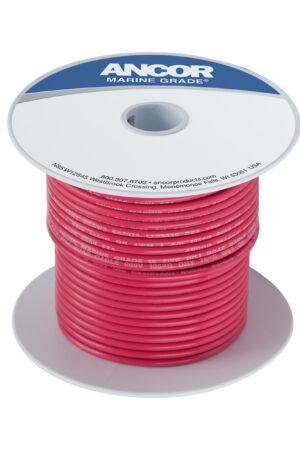 Tinned Copper Wire - 250ft-Red-12AWG (3mm²)