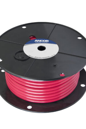 Tinned Copper Battery Cable, 4 AWG (19mm²), - 100ft-Red