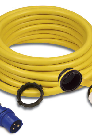 Cordset, 32A 230V, 15M, With European Plug, Yellow