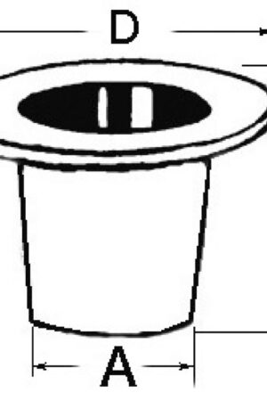 Threaded Seacock White Plastic -3/4’’