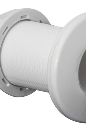 Threaded Seacock White Plastic -1 1/4"