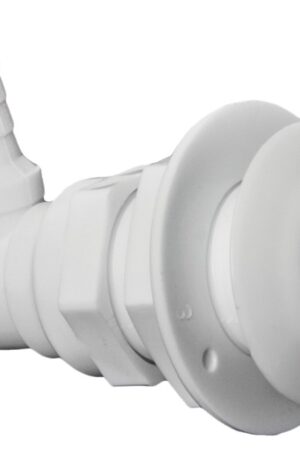 90° Seacock White Plastic-1" x 25 mm