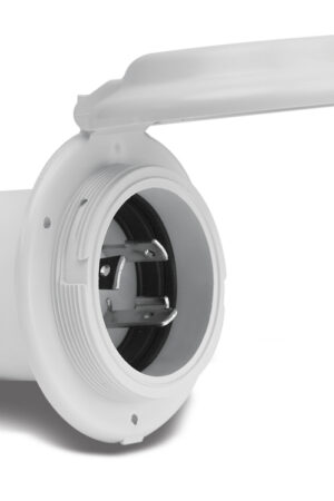 Inlet, 16A 230V, Round, White