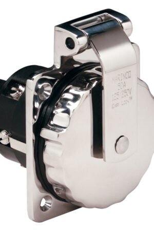 Inlet, 50A 125/250V, Stainless Steel, Without Enclosure