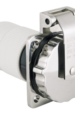 Inlet, 63A 230V 3 Wire, Stainless Steel