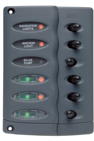 Contour Switch Panel, Waterproof 6 Way