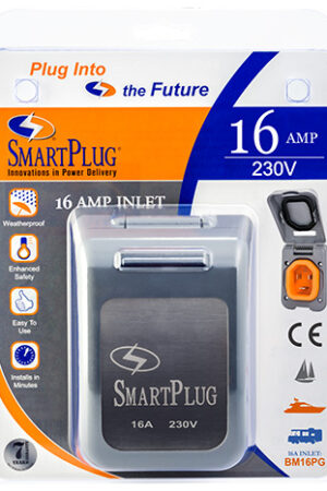 16 Amp - Non-Metallic Inlet w/ Gray Cover Assembly