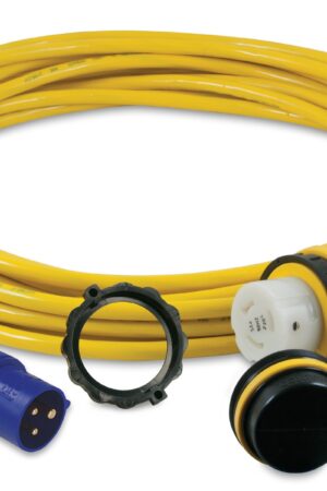 Cordset, 32A 230V, 1M, With European Plug, Yellow