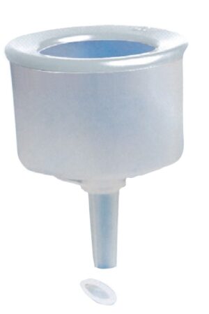 Funnels-Translucent plastic.