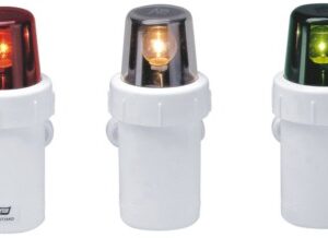 Take-Down Navigation Lights-Set of 3 lights (port, starboard & stern)