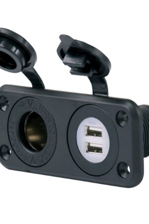 Dual USB Charger and 12V Receptacle