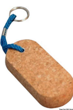 Cork Floating Key Ring-Oval Floater