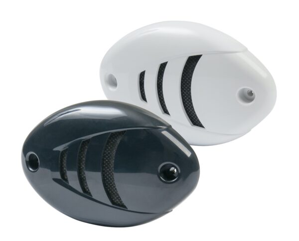 12V Drop-In Low Profile Horn with Black and White Grills