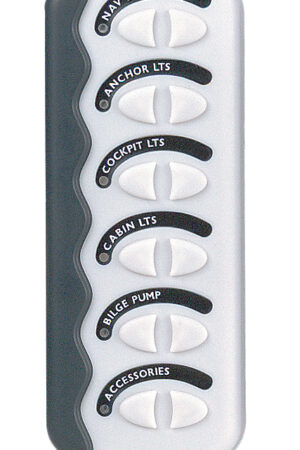 Contour Generation II Spray proof Switch Panel 6W No Fuse White MC10