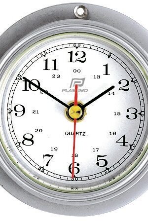 Clock matte chrome 3"