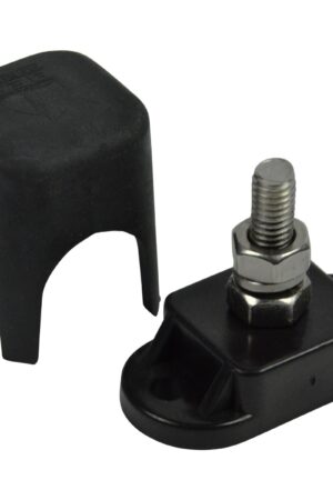 Insulated Distribution Stud, Single 1/4"-Black