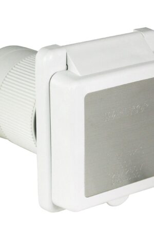 Inlet, 50A 125/250V, Square, White