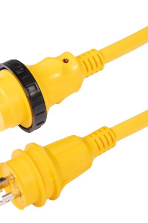 Cordset, 30A 125V, 25', Yellow