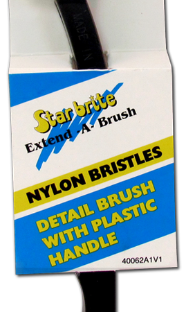 Detail Brush with Plastic Handle – Nylon Bristles