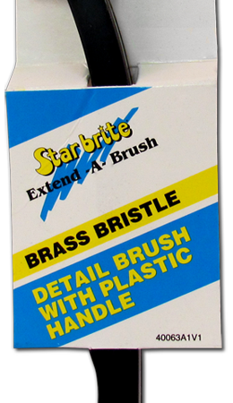 Detail Brush with Plastic Handle – Brass Bristles