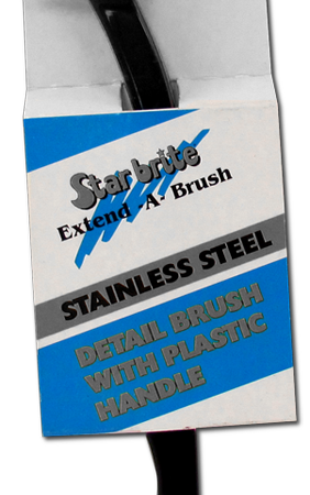 Detail Brush with Plastic Handle – Stainless Steel Bristles