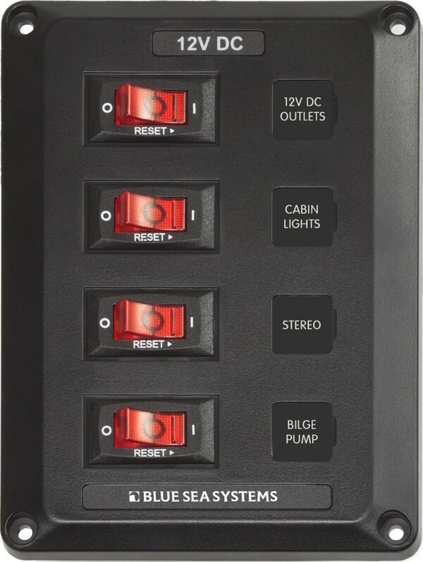 4 Position, BelowDeck Circuit Breaker Panel