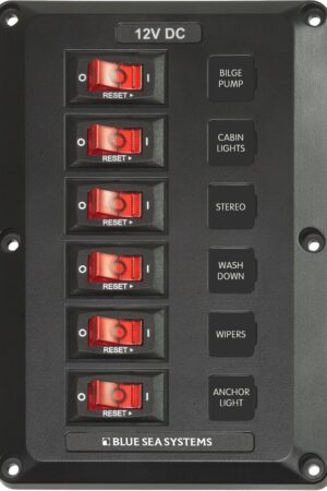 6 Position, BelowDeck Circuit Breaker Panel