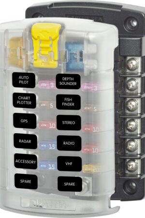 ST Blade Fuse Block - 12 Circuits with Cover