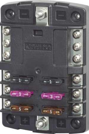ST Blade Fuse Block - 6 Circuits with Negative Bus