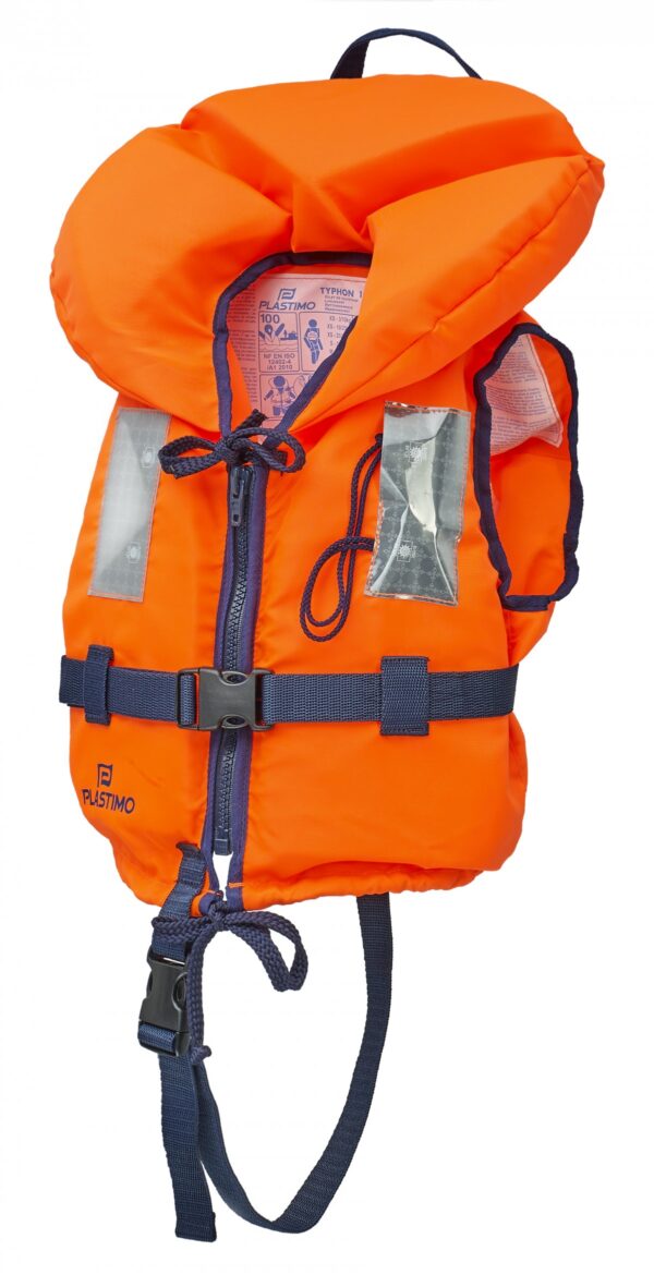 Typhon Junior Lifejacket-3 - 10 kg-Orange, no pattern