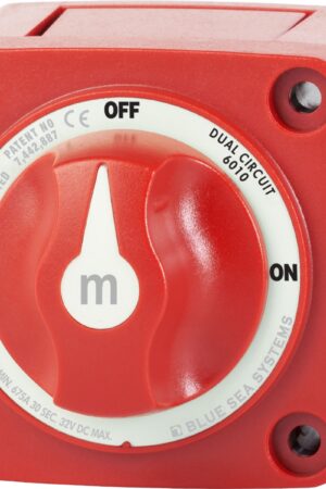 m-Series Mini Dual Circuit Battery Switch - Red