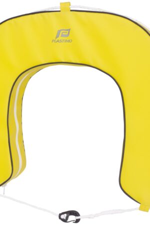 Horseshoe Buoy with Removable Cover-Yellow-Buoy only